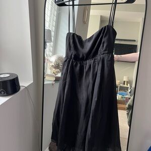 Lucy in the Sky Black Baby Doll Mini Dress